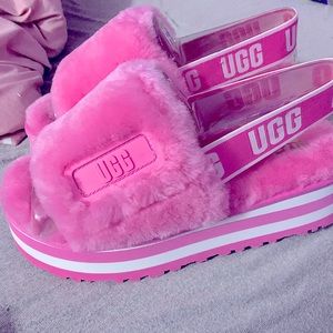 UGG Disco Slides Hot Pink Women’s Sz. 8